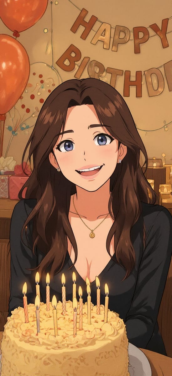 The same photo restyled in the Anime AI style